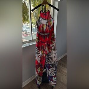 Red Floral Print Women’s pants